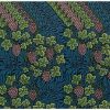 William Morris Vintage Botanical Placemats Set of 6, Retro Grapes Vines 
Flower Boho Plant Place Mats, Heat Resistant Non Slip Cotton Linen Dining 
Table Mats for Home Kitchen Party 18x12 Inch
