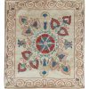19"x21" 100% Silk Suzani Cushion Cover, Decorative Hand Embroidered Lace 
Pillow. SC26